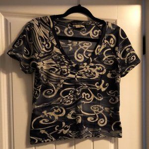 Blue & White Salvatore Ferragamo T=shirt